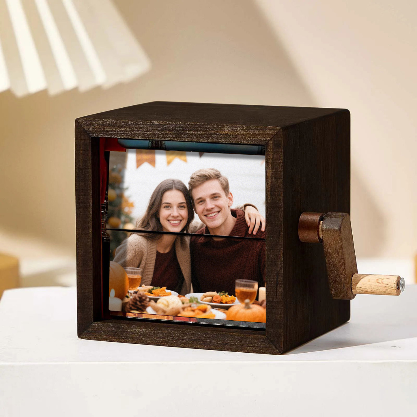 Custom Video Upload Hand-crank Animation Machine Custom Photo Flipbook Frame Hand-cranked Flipbook Box Thanksgiving Gifts