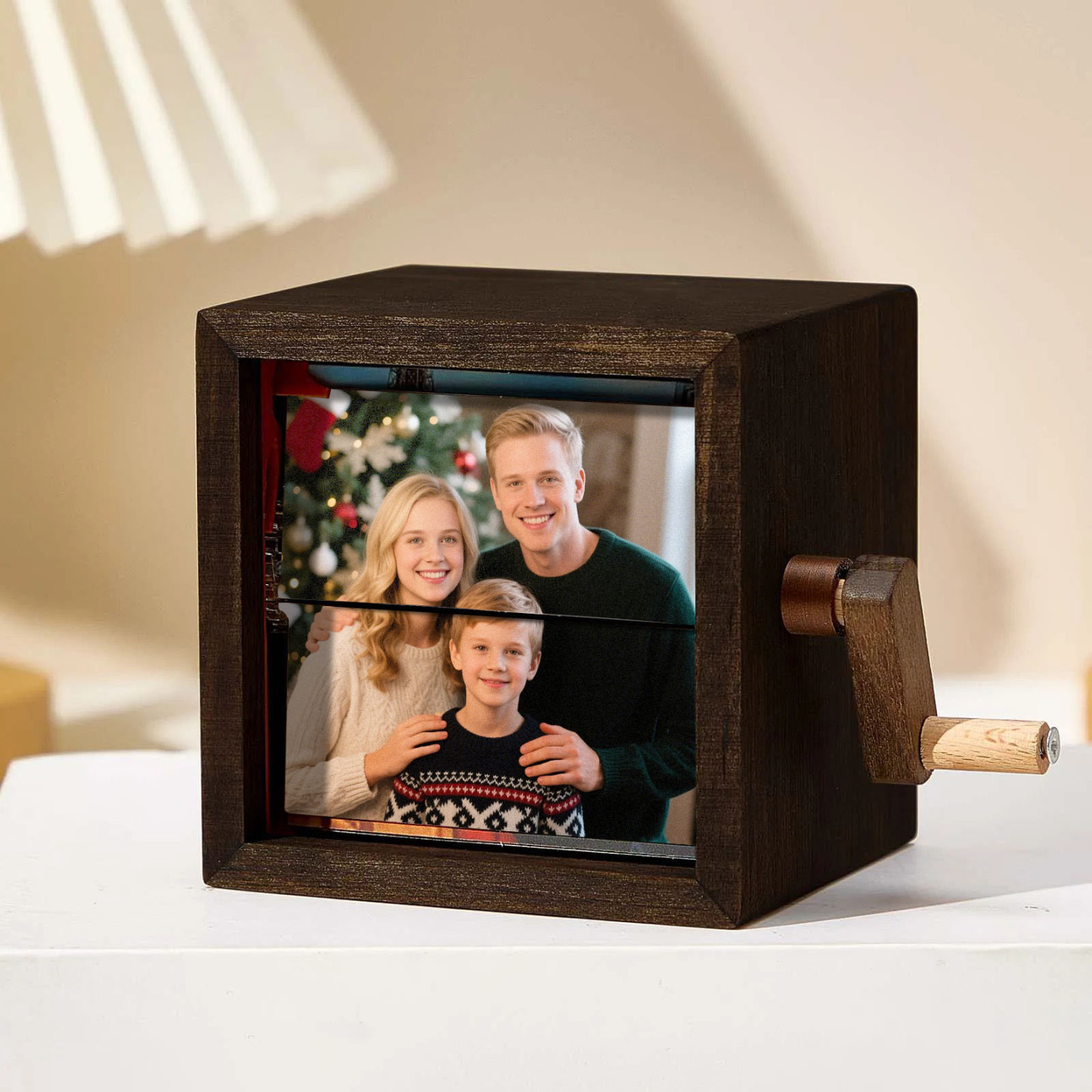 Hand-crank Animation Machine Custom Photo Flipbook Box Christmas Gift