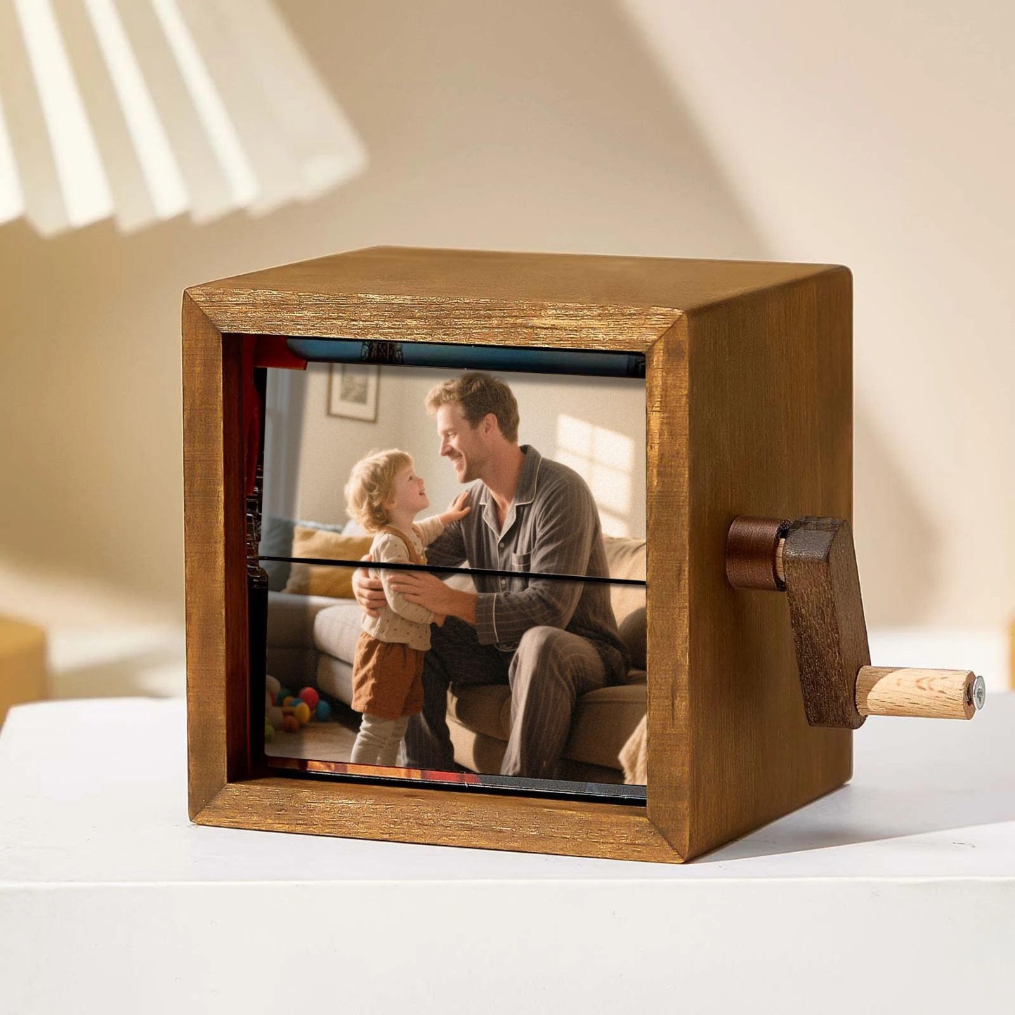 Hand-crank Animation Machine Custom Photo Flipbook Box Father's Day Gi
