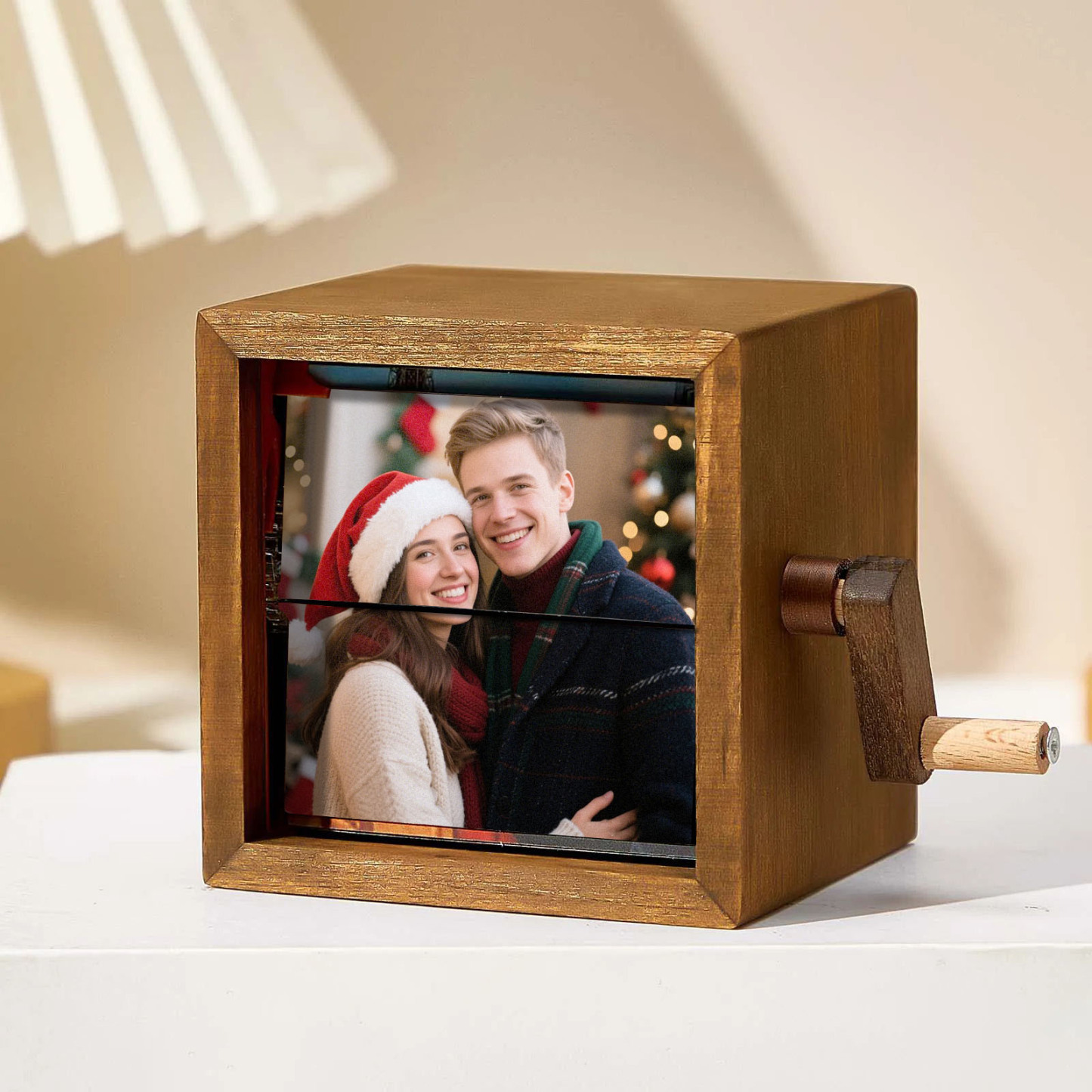 Hand-crank Animation Machine Custom Photo Flipbook Box Christmas Gift