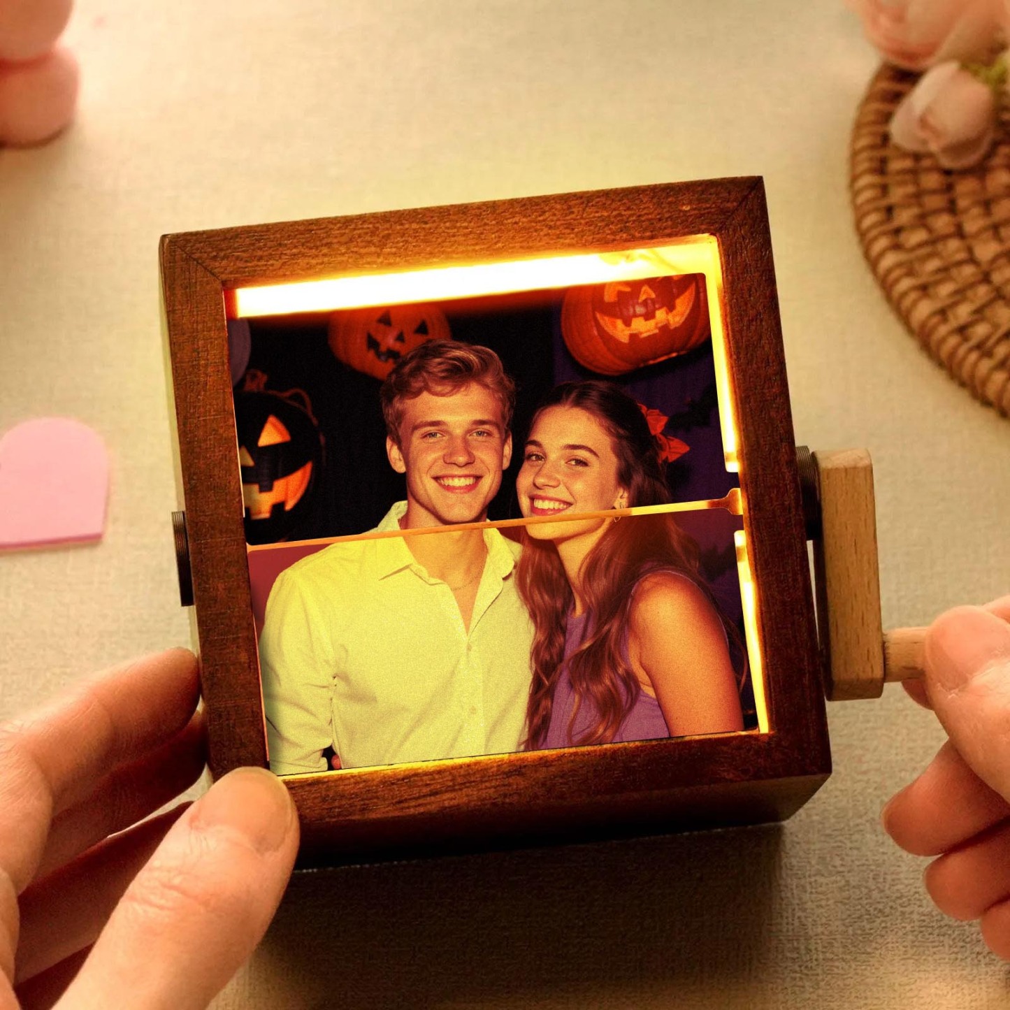 Hand-crank Animation Machine Custom Photo Flipbook Box Halloween Gift