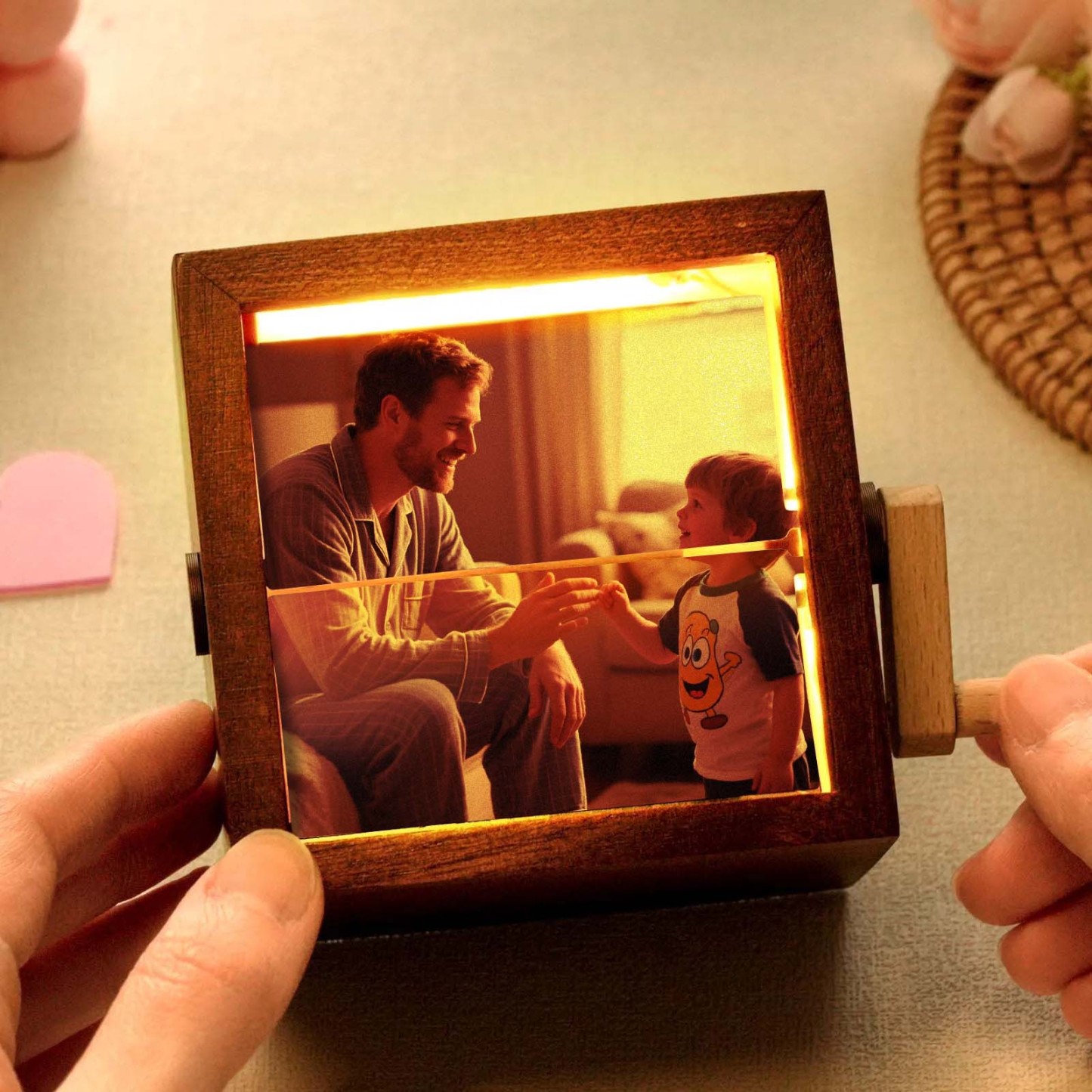 Hand-crank Animation Machine Custom Photo Flipbook Box Father's Day Gift