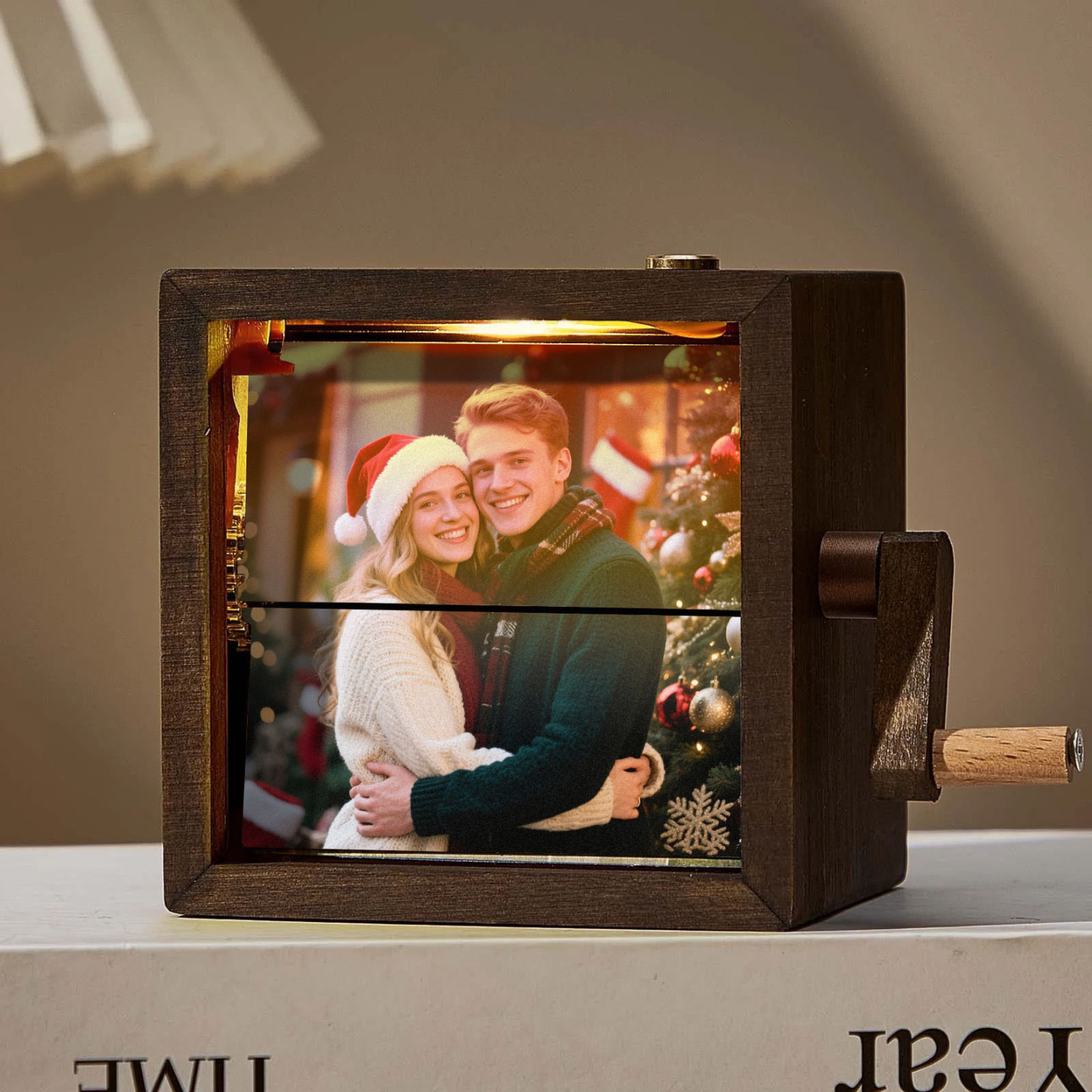 Hand-crank Animation Machine Custom Photo Flipbook Box Christmas Gift