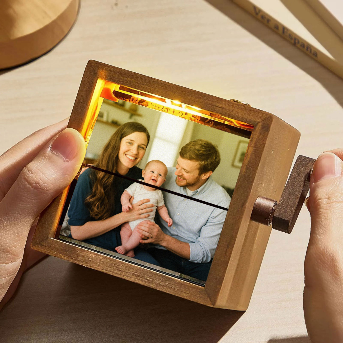 Hand-crank Animation Machine Custom Photo Flipbook Box Wedding Gifts