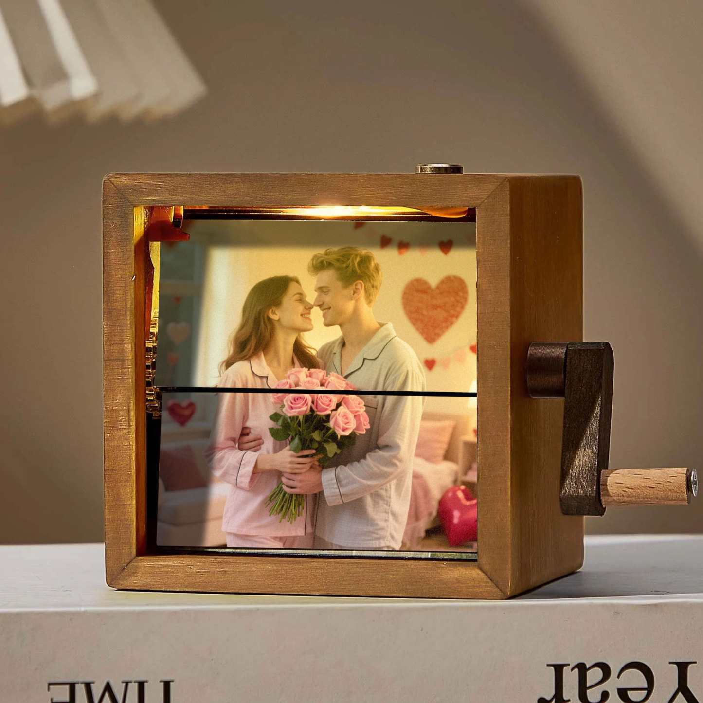 Hand-crank Animation Machine Custom Photo Flipbook Box Wedding Gifts