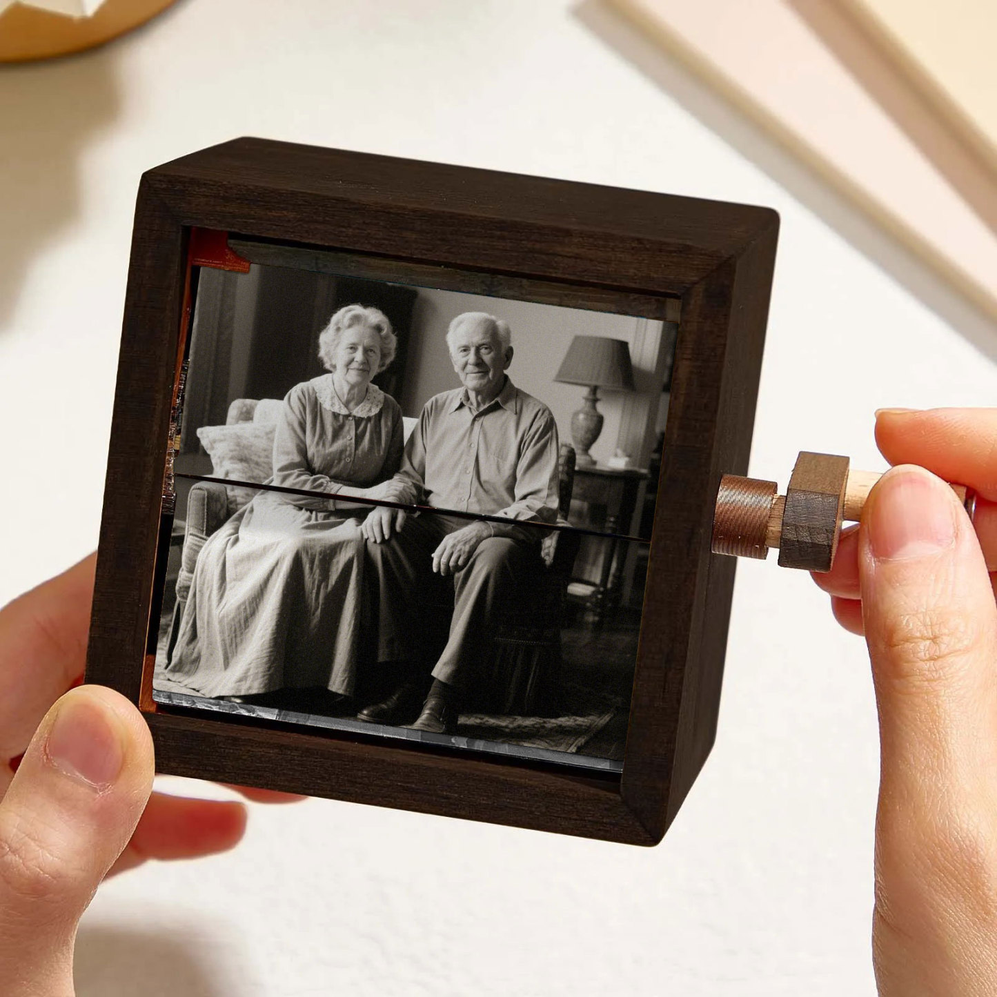 Custom Photo Flipbook Box Hand-crank Animation Machine Memorial Gifts