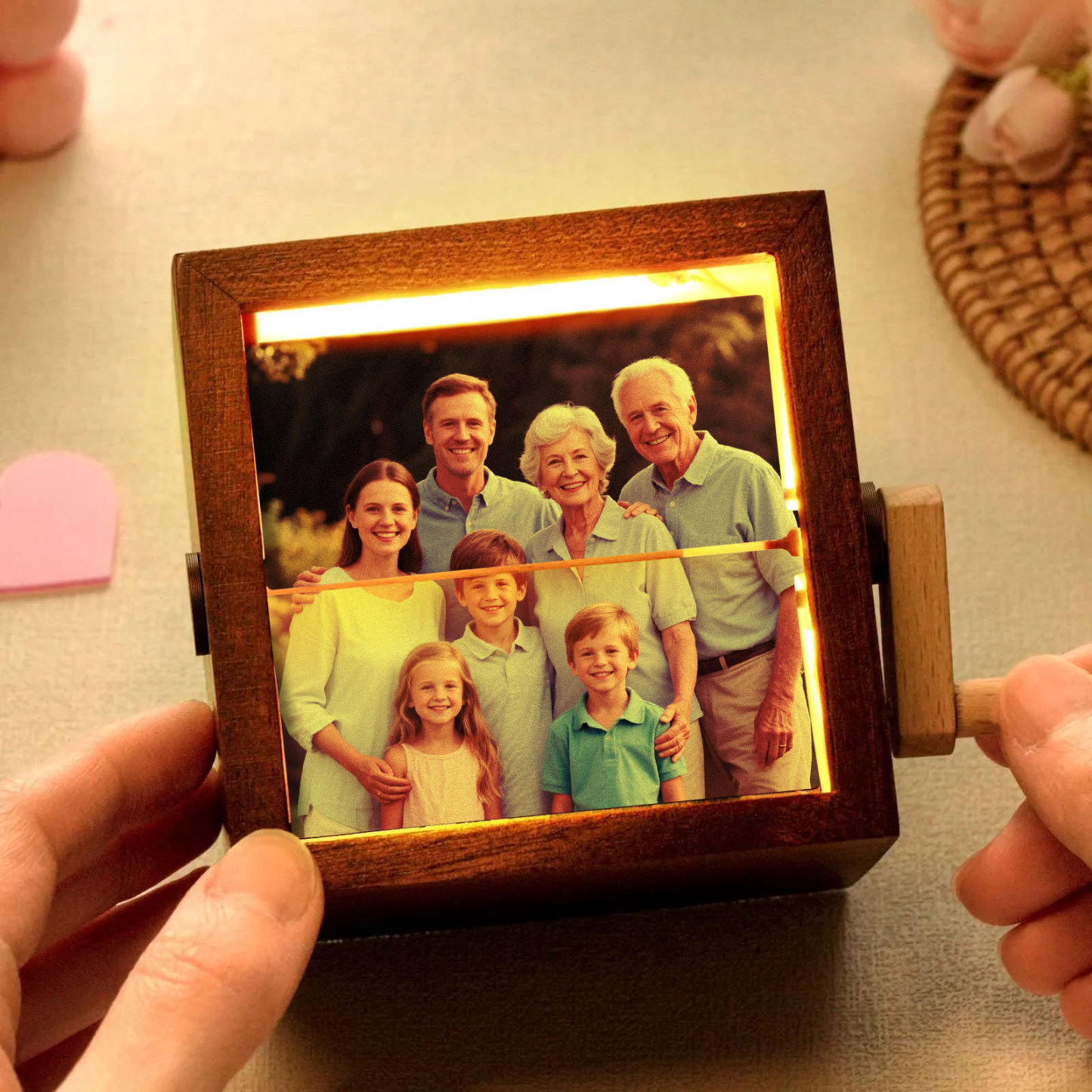 Custom Hand-crank Animation Machine Photo Flipbook Box Interesting Gifts Retirement Gift