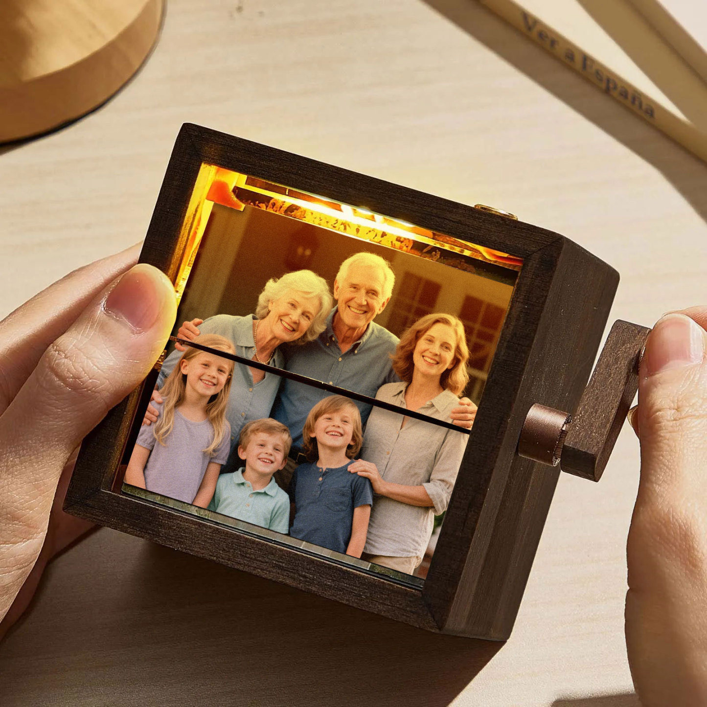 Custom Hand-crank Animation Machine Photo Flipbook Box Interesting Gifts Retirement Gift