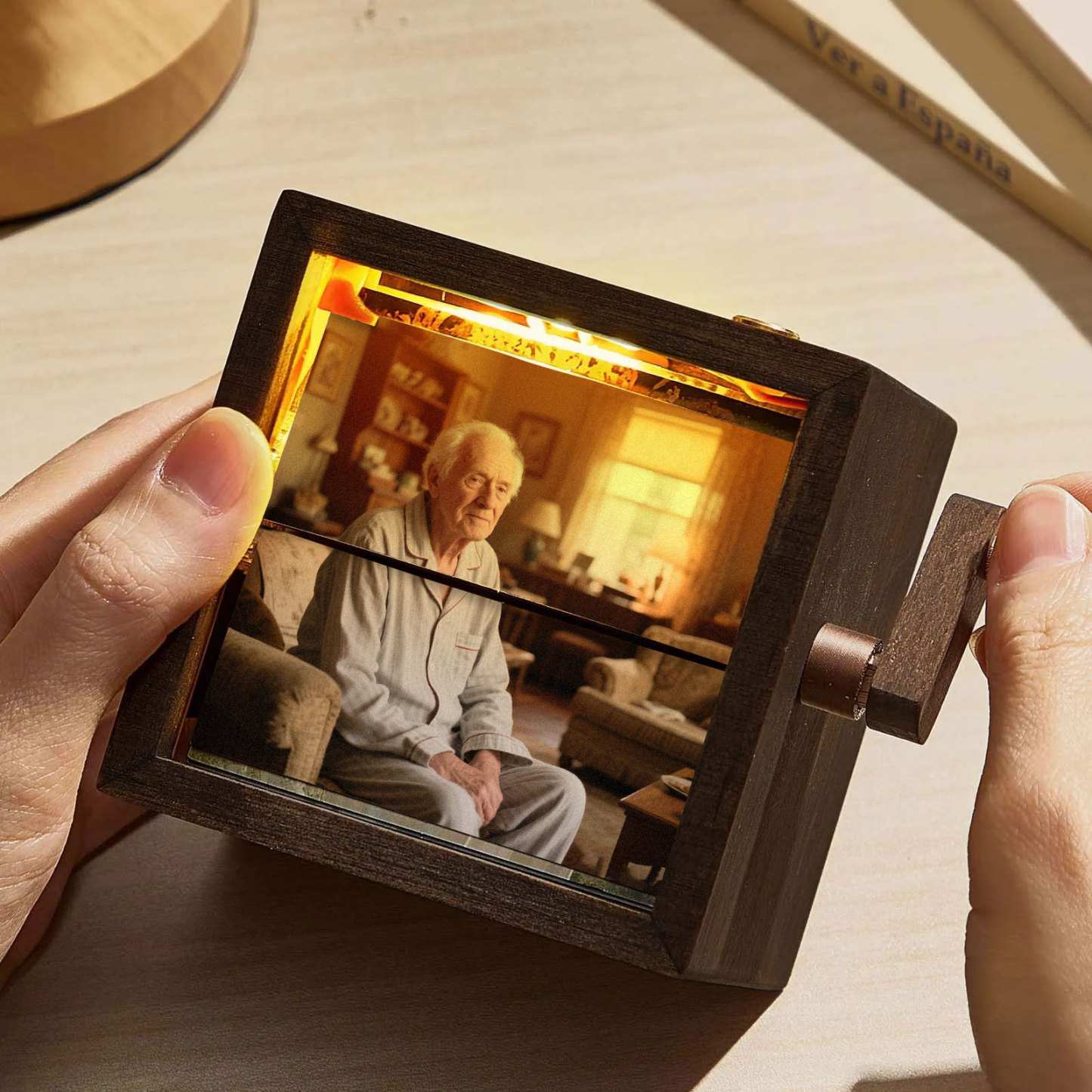 Custom Photo Flipbook Box Hand-crank Animation Machine Memorial Gifts