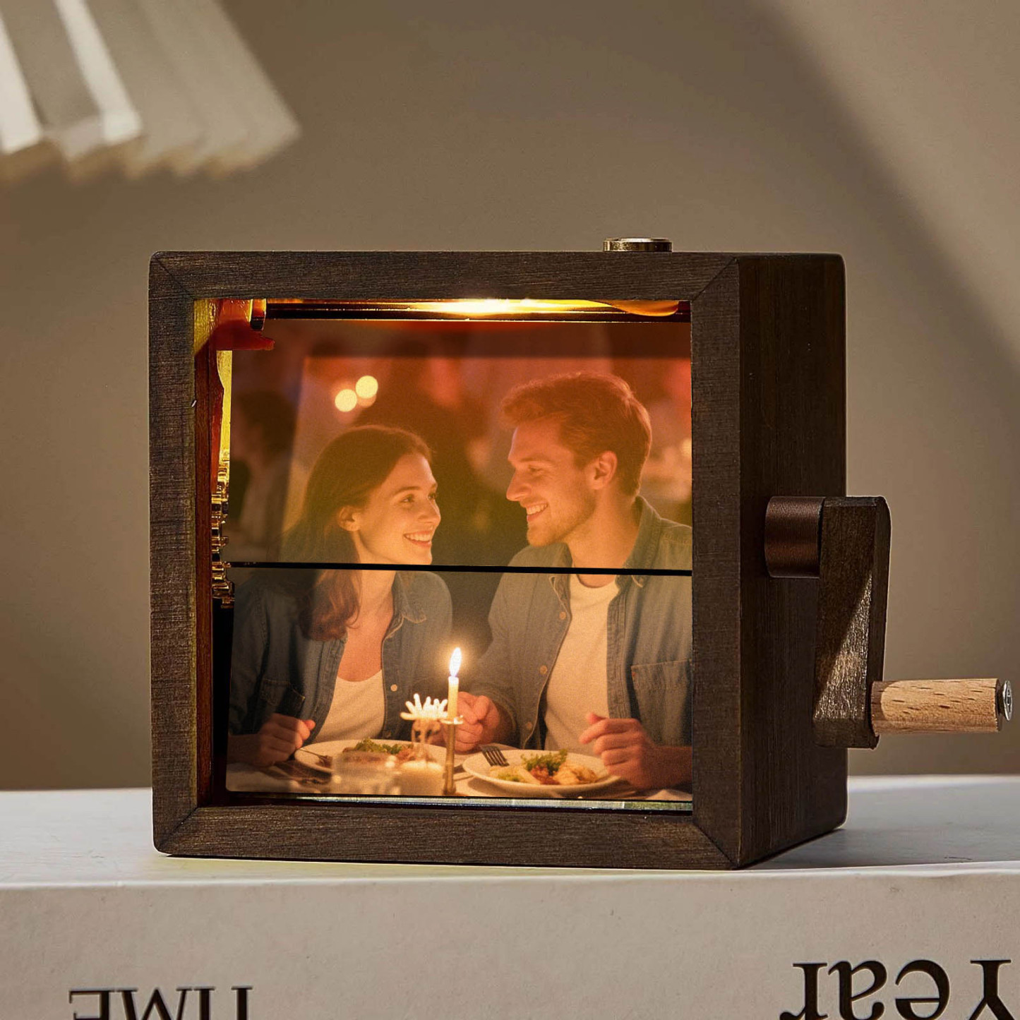 Hand-crank Animation Machine Custom Photo Flipbook Box Home Decorations Anniversary Gifts