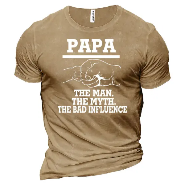 Pa Pa Men's Cotton T-Shirt