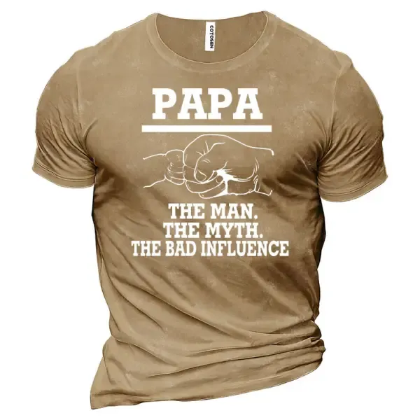 Pa Pa Men's Cotton T-Shirt