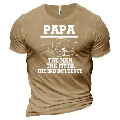 Pa Pa Men's Cotton T-Shirt