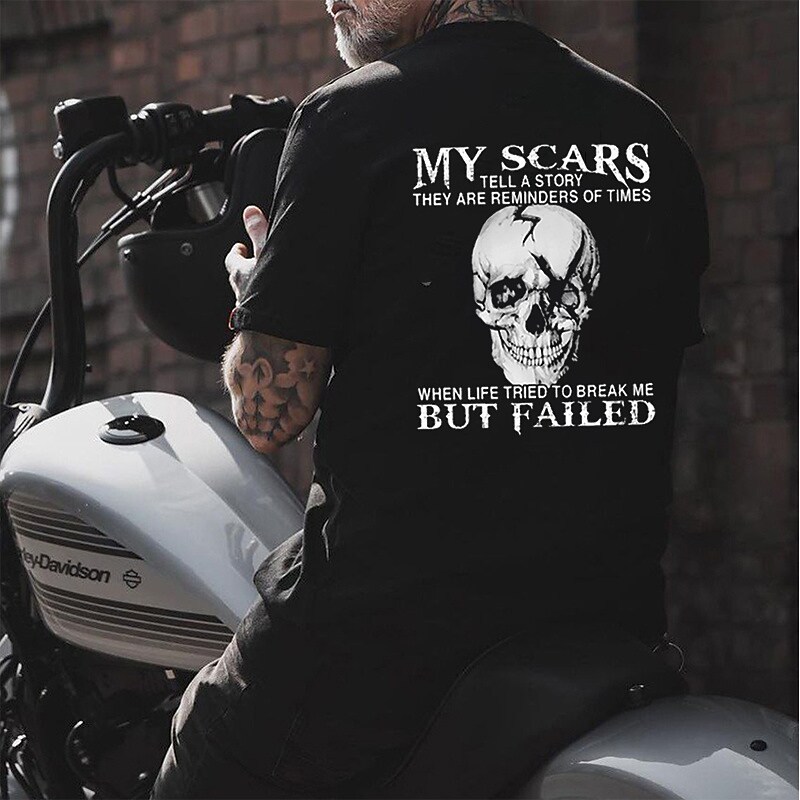 Men's T-shirt  3D Print Graphic Skull Short Sleeve Tops