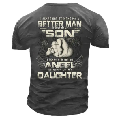 Being A Father Is An Honour Men's Outdoor Tactical Cotton T-Shirt