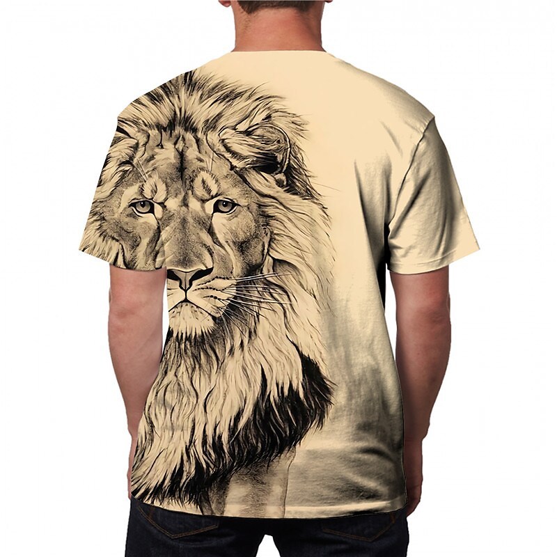 Men's T-shirt  3D Print Graphic Prints Short Sleeve Tops