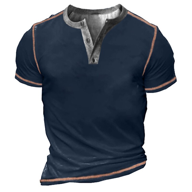 Men's Henley  T-shirt