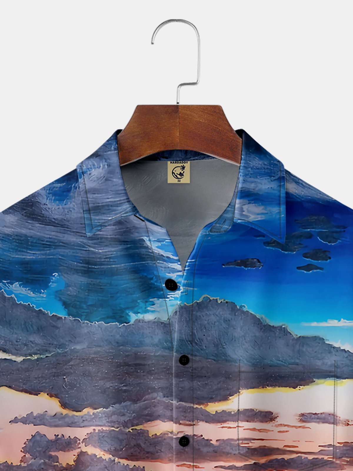 Rhyvra Easter Cross Chest Pocket Short Sleeve Hawaiian Shirt