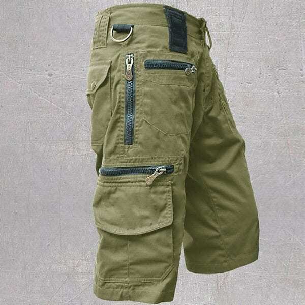 Men's Cargo Shorts Tactical Work Shorts Capri Pants Hiking Shorts Zipp