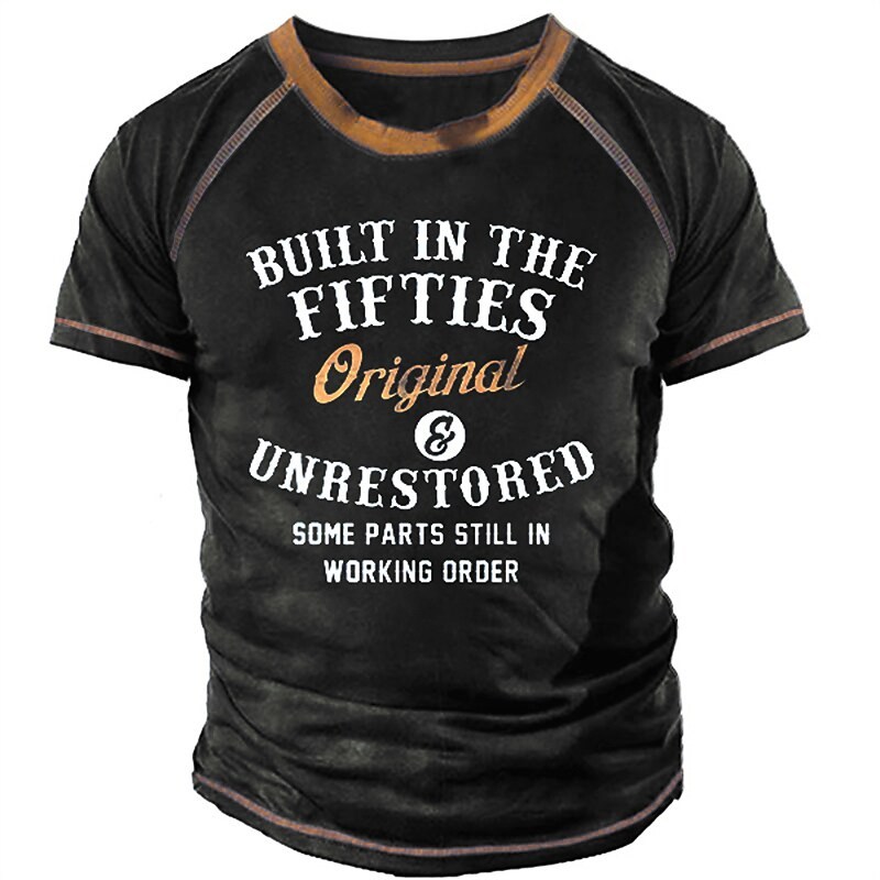 已上架Men's T shirt  3D Print Graphic Letter