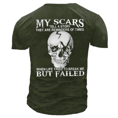 Men's T-shirt  3D Print Graphic Skull Short Sleeve Tops