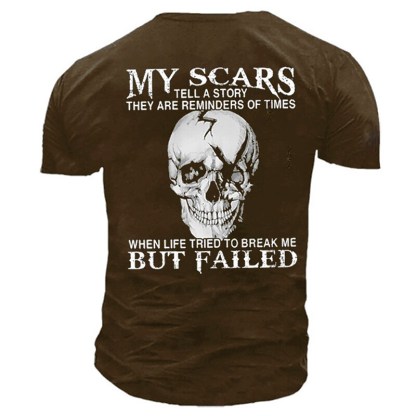 Men's T-shirt  3D Print Graphic Skull Short Sleeve Tops