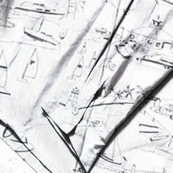 Men's Shirt Plus Size Short Sleeve Shirt Coconut Tree Hawaii Beach White Fuchsia Yellow Khaki Blue Green