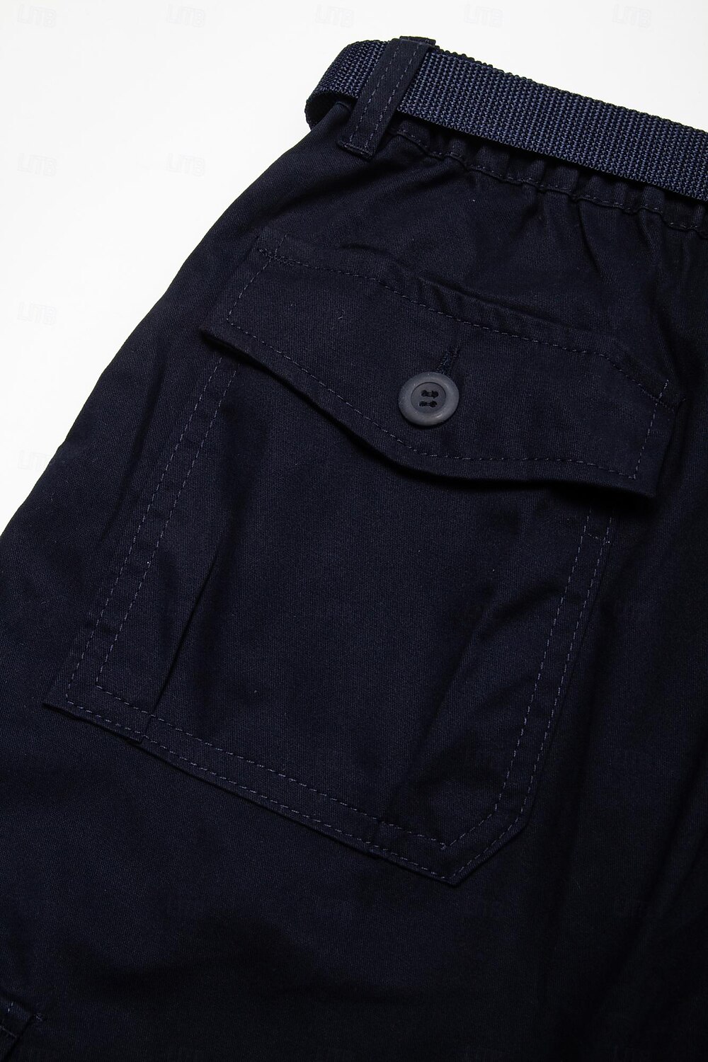 Men's Cargo Pants Cargo Trousers Work Pants Crop Multi Pocket Plain Camouflage Comfort Breathable Calf-Length Casual Daily Streetwear Cotton Blend Sports Fashion turmeric Black Micro-elastic