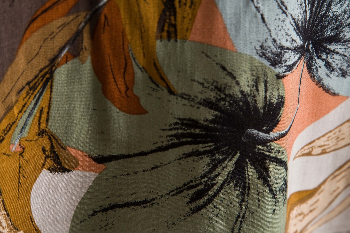 Men's Casual Flowers Print Short Sleeve T-Shirt