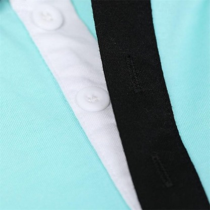 Men's Sport Polo Golf Shirt Casual Sports Tops Ribbed Polo Collar Short Sleeve Fashion Basic Solid Color Patchwork Summer Regular Fit Black White Red Blue Green Sport Polo