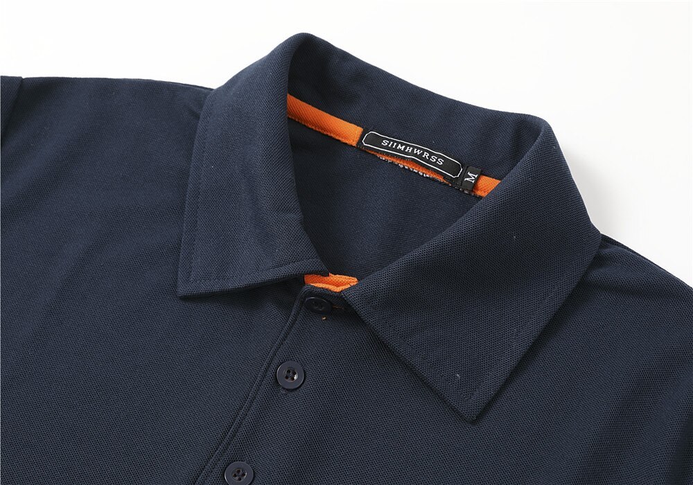 Men's Polo Shirt Golf Shirt Casual Holiday Lapel Classic Short Sleeve Fashion Basic Plain Button Summer Regular Fit Black Pink Wine Navy Blue Blue Orange Polo Shirt
