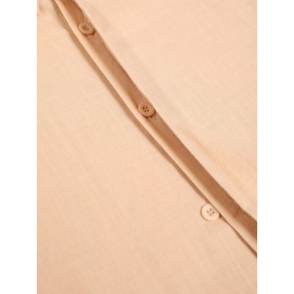 Men's Shirt Linen Shirt Summer Shirt Casual Shirt Beach Shirt Button Down Shirt Plain Casual Daily Black White Pink Blue Short Sleeve Collar Summer Clothing Apparel