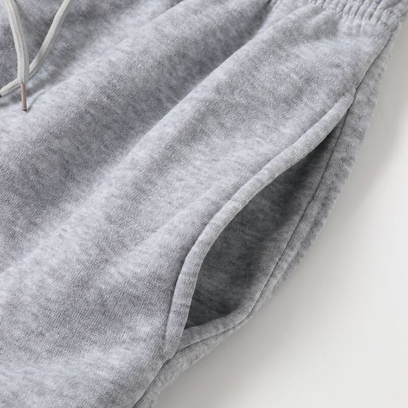 Men's Cargo Sweatpants Fleece Pants Sweatpants Joggers Trousers Drawstring Elastic Waist Multi Pocket Solid Color Windproof Outdoor Full Length Casual Daily Fashion Streetwear Loose Fit Black White