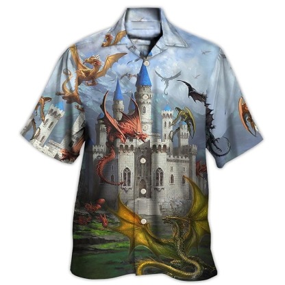 Kentucky Derby Men's Horse American Flag Horse Racing Shirt Summer Hawaiian Shirt Button Up Shirt Short Sleeve Sports Fashion Streetwear Outdoor Casual Hawaiian Summer Spring Cuban Collar Print