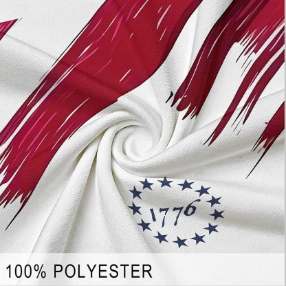 American Independence Day Men's American Flag Veterans Zip Polo Shirts Golf Shirt Short Sleeve Polo Shirts Collared Shirts Casual Streetwear Vacation Wear Party Outfits 3D Print Quarter Zip Polo