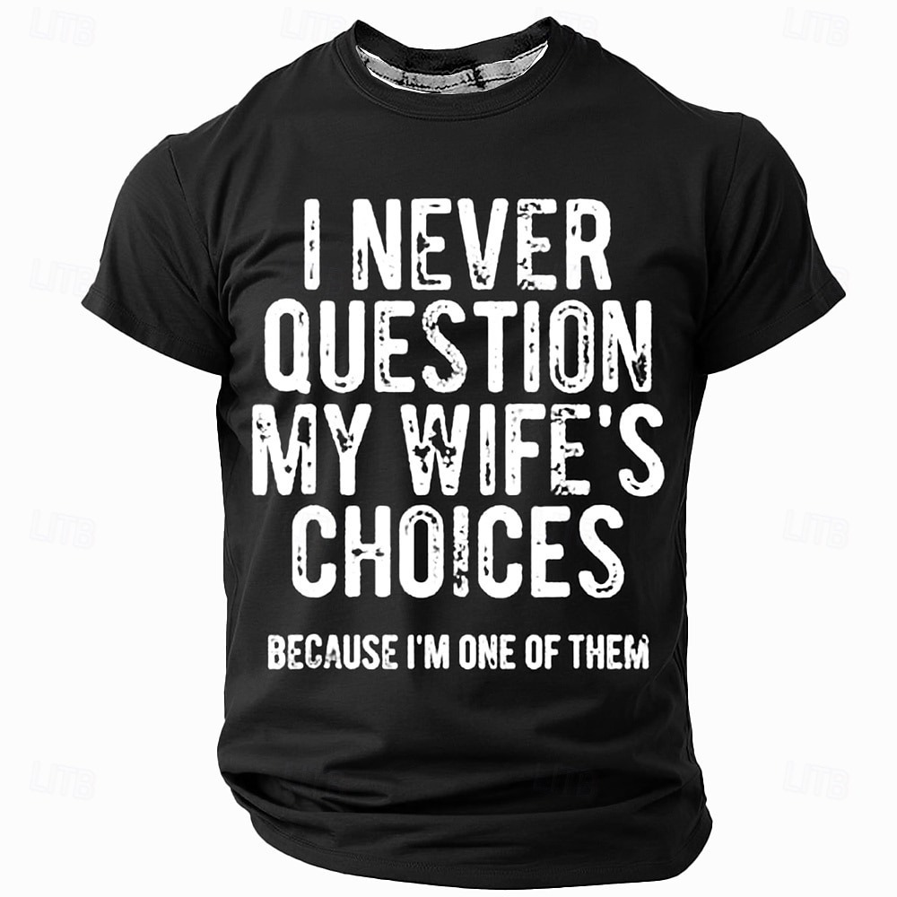 Men's Family Funny Slang T Shirt Short Sleeve T shirt 3D Print Crew Ne