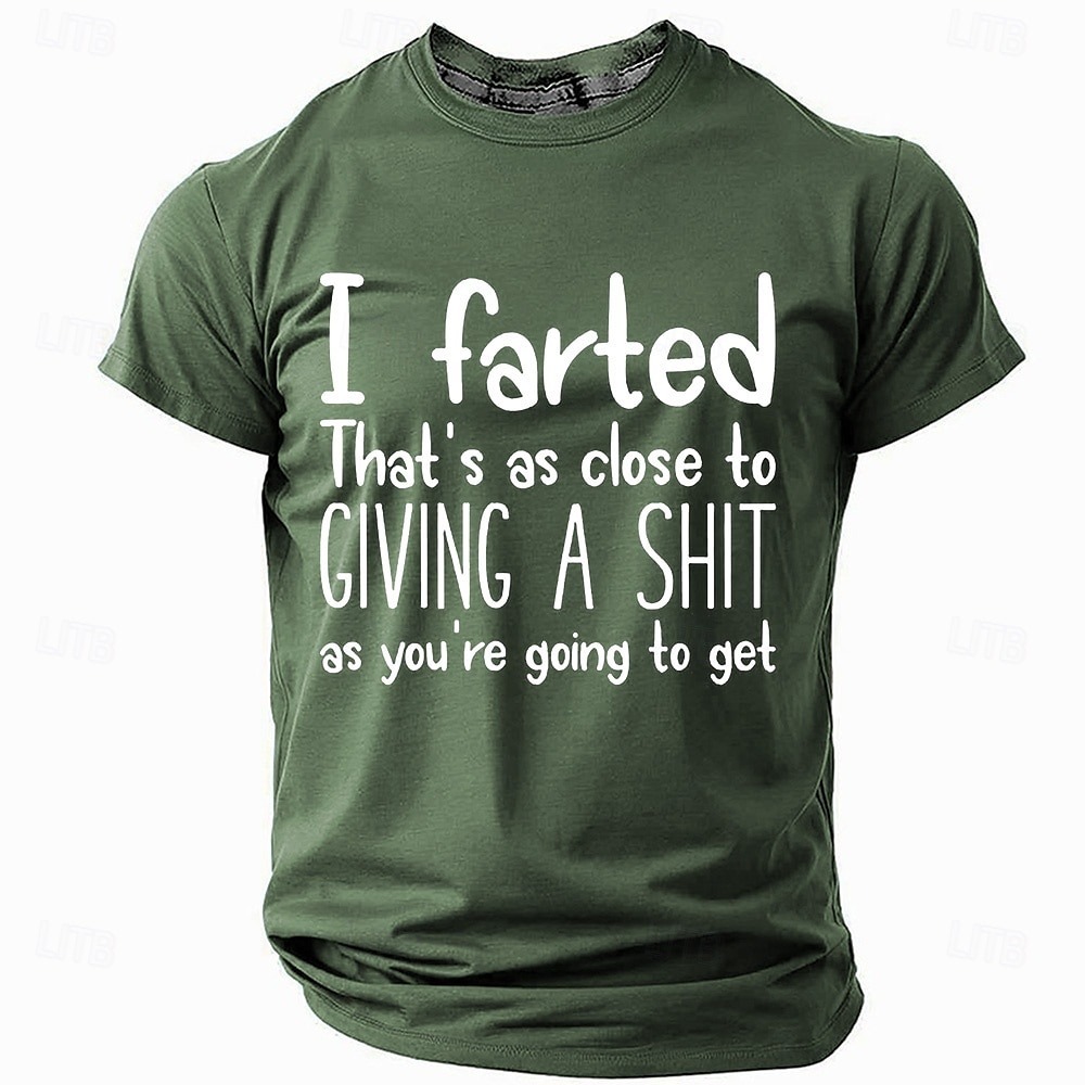 Men's Rude Offensive Funny Slang T Shirt Short Sleeve T shirt 3D Print Crew Neck Shirt Fashion Daily Street Daily Black Blue Green Summer Spring Clothing Apparel S M L XL XXL XXXL