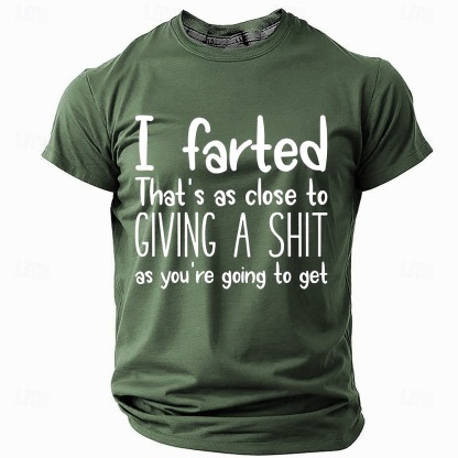 Men's Rude Offensive Funny Slang T Shirt Short Sleeve T shirt 3D Print Crew Neck Shirt Fashion Daily Street Daily Black Blue Green Summer Spring Clothing Apparel S M L XL XXL XXXL