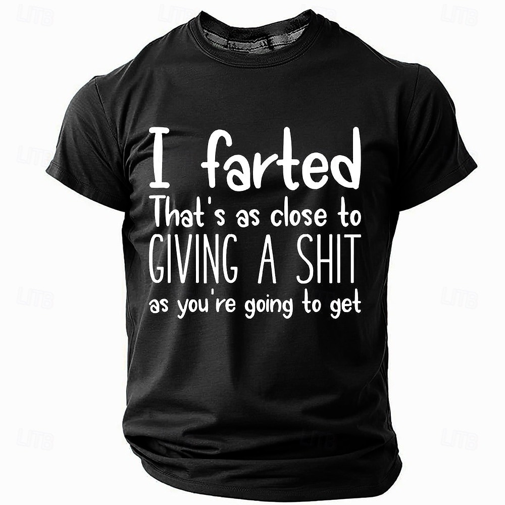 Men's Rude Offensive Funny Slang T Shirt Short Sleeve T shirt 3D Print Crew Neck Shirt Fashion Daily Street Daily Black Blue Green Summer Spring Clothing Apparel S M L XL XXL XXXL