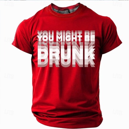 Men's Funny Slang T Shirt Short Sleeve T shirt 3D Print Crew Neck Shirt Fashion Daily Street Daily Black Red Blue Summer Spring Clothing Apparel