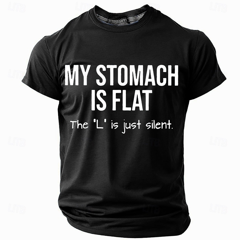 Men's Funny Slang T Shirt Short Sleeve T shirt 3D Print Crew Neck Shirt Fashion Daily Basic Street Casual Daily Black Blue Green Summer Spring All Seasons Clothing Apparel