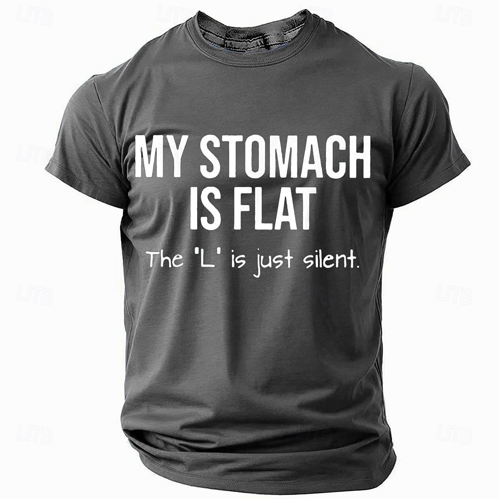 Men's Funny Slang T Shirt Short Sleeve T shirt 3D Print Crew Neck Shirt Fashion Daily Basic Street Casual Daily Black Blue Green Summer Spring All Seasons Clothing Apparel