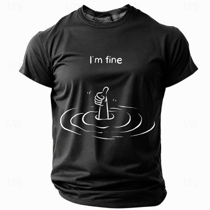  Men's Hand T Shirt Short Sleeve T shirt 3D Print Crew Neck Shirt Fashion Daily Athleisure Street Sports Outdoor Black Blue Dark Green Summer Spring Clothing Apparel