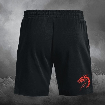 Men's Skull Dragon Skeleton Sweat Pants Swimming Trunks Board Shorts Mid Waist Vintage Designer Punk & Gothic Casual Holiday Club Designer Clothing Apparel