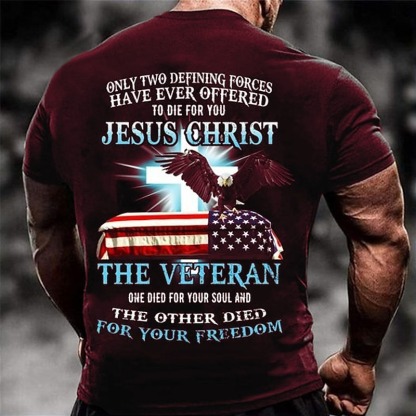 Veterans Day Men's Patriot Patriotic Veteran Graphic Eagle National Flag T shirt Tee Short Sleeve T shirt 3D Print Crew Neck Shirt Vintage Fashion Designer Outdoor Casual Daily Black Blue Red Spring