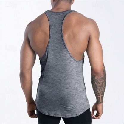 Men's Tank Top Vest Top Undershirt Sleeveless Shirt Sleeveless U Neck Summer Plain Fashion Designer Basic Vacation Street Going out Black Pink Navy Blue Top Tee for Men