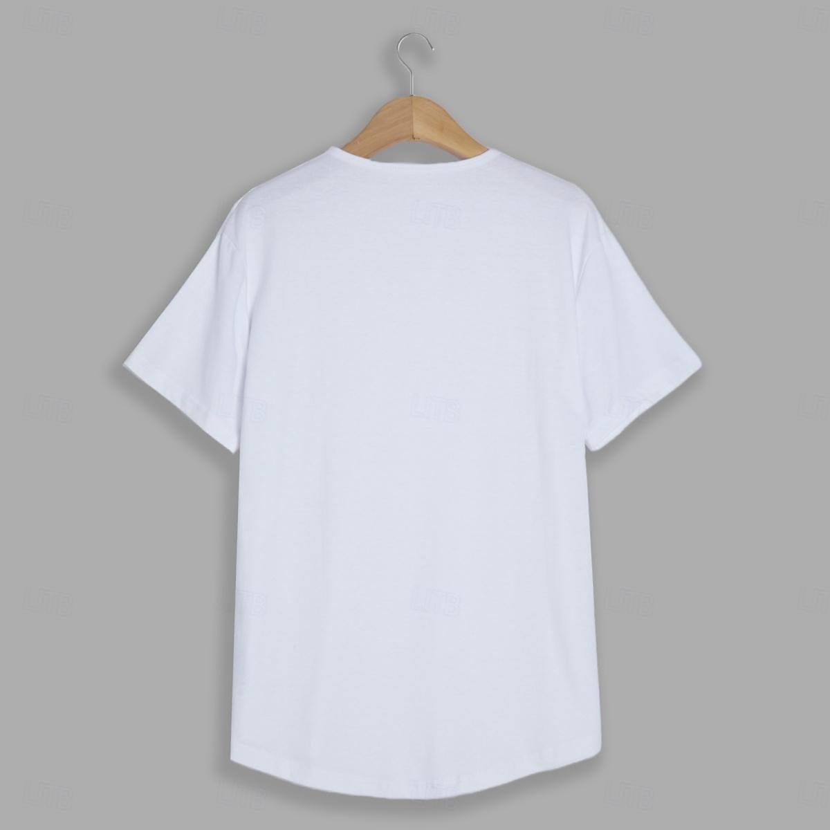Men's T Shirt Plain V Neck Street Casual Short Sleeve Clothing Apparel Fashion Classic Comfortable