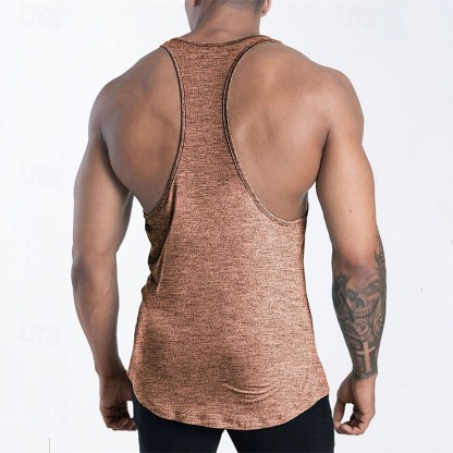 Men's Tank Top Vest Top Undershirt Sleeveless Shirt Sleeveless U Neck Summer Plain Fashion Designer Basic Vacation Street Going out Black Pink Navy Blue Top Tee for Men