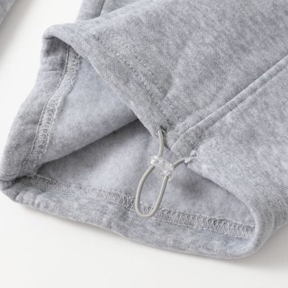 Men's Cargo Sweatpants Fleece Pants Sweatpants Joggers Trousers Drawstring Elastic Waist Multi Pocket Solid Color Windproof Outdoor Full Length Casual Daily Fashion Streetwear Loose Fit Black White