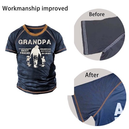 Men's Letter Graphic Prints T shirt Funny T Shirts Grandpa T Shirt Short Sleeve T shirt 3D Print Crew Neck Shirt Vintage Sports Designer Outdoor Street Daily Yellow Navy Blue Green Summer Clothing